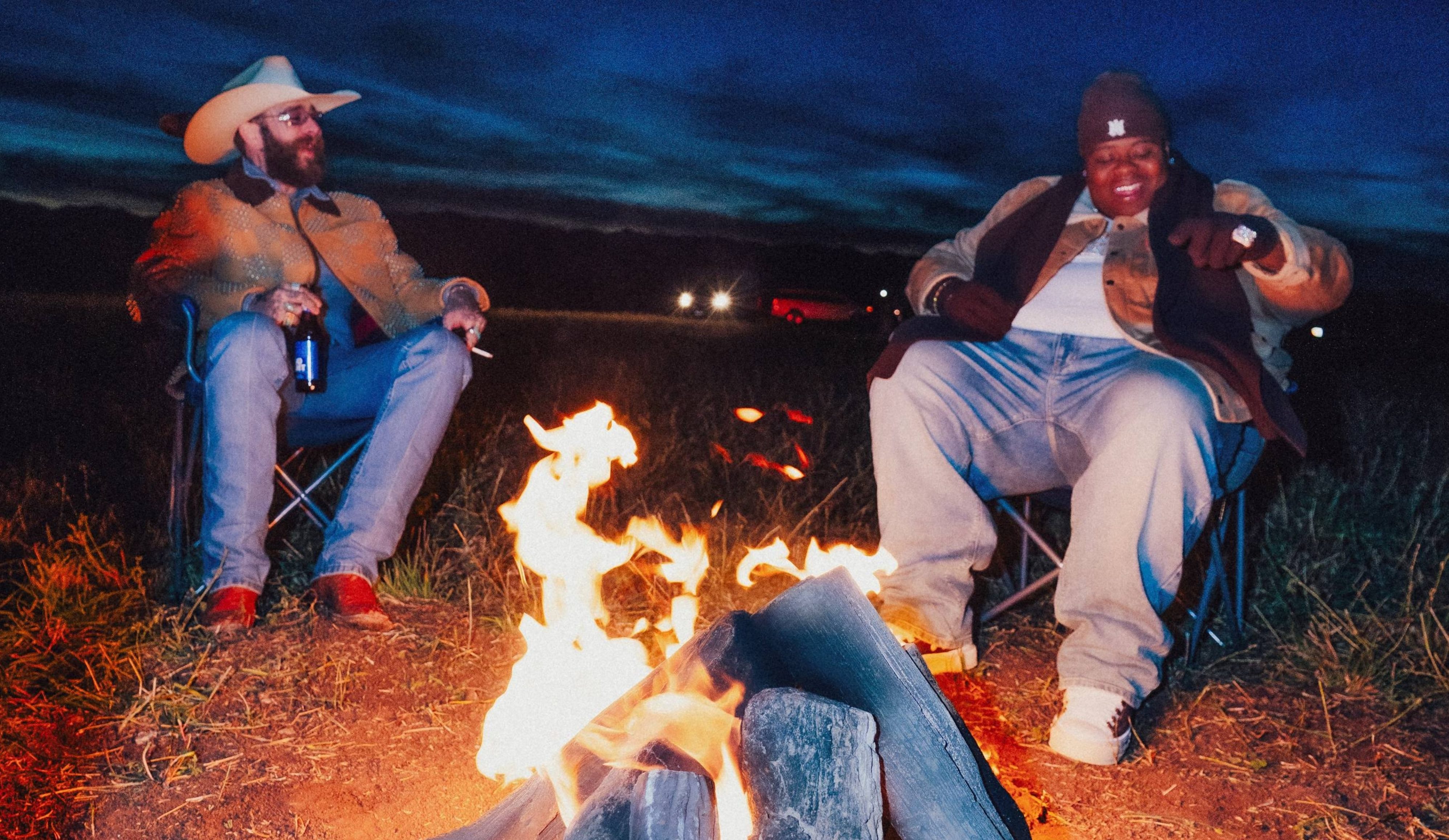 Post Malone and BigXThaPlug at campfire