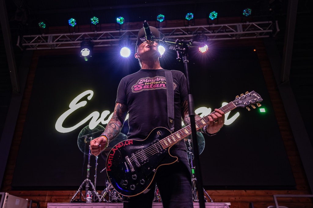 Band performing on stage