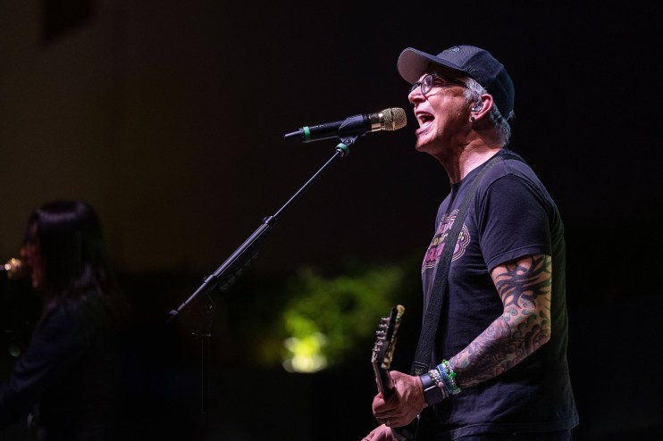 Band performing on stage