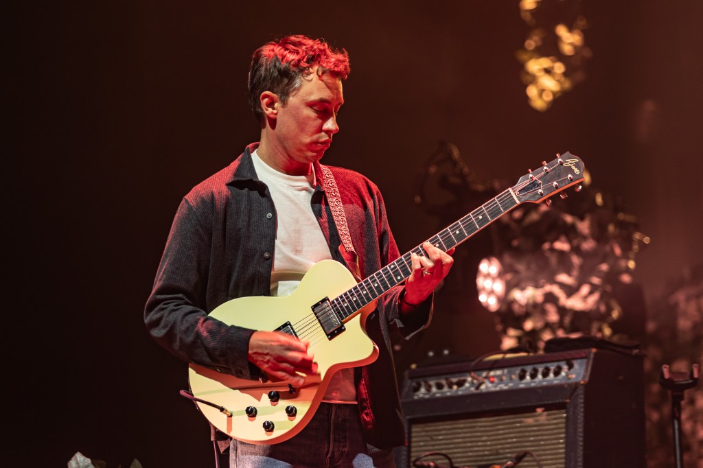 Band performing on stage