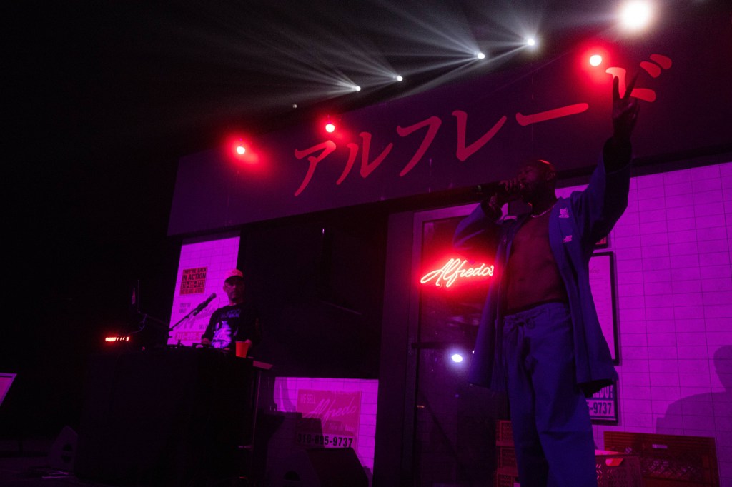 Man performing on stage