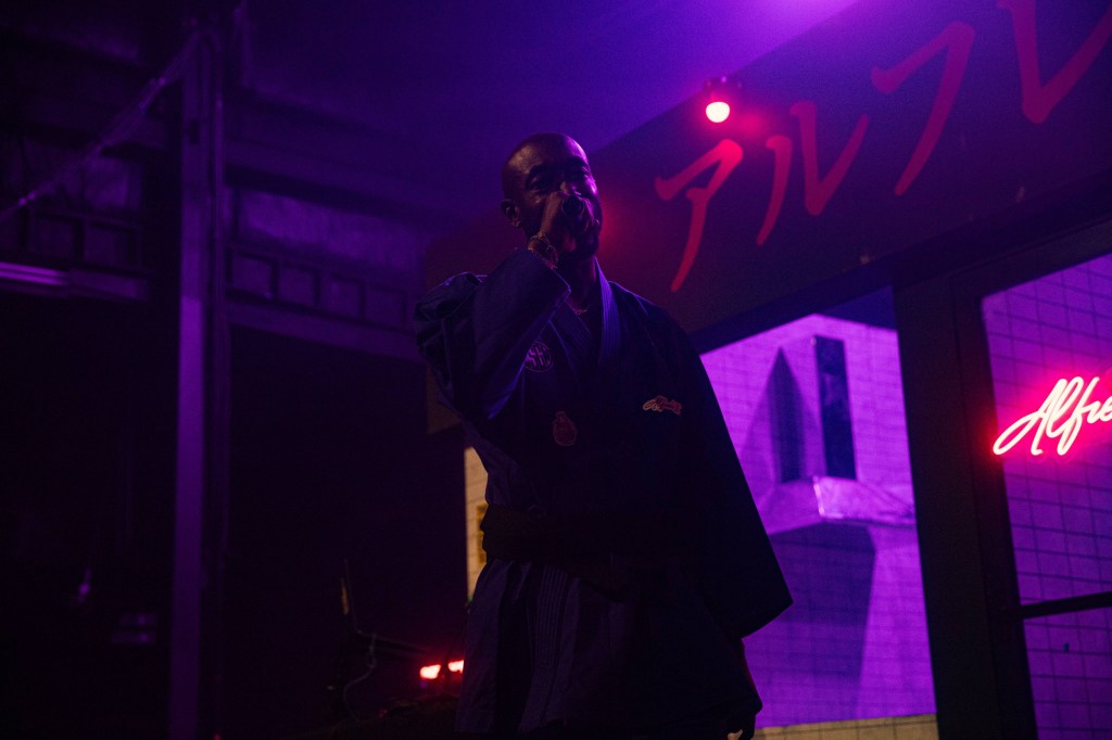 Man performing on stage