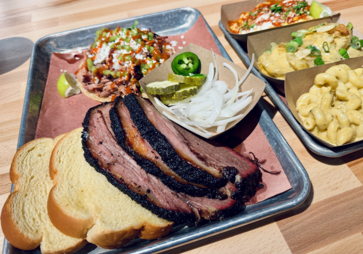 Hurtados brisket and sides