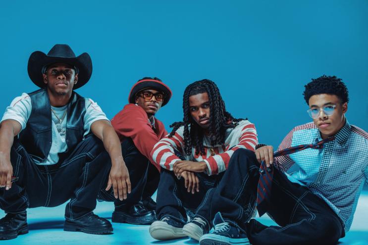 Band posing for a photo