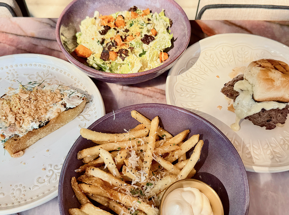 Brunch spread at Flamant