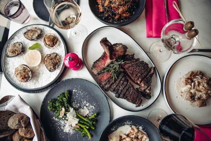 Knife Italian Steakhouse Thanksgiving dinner.