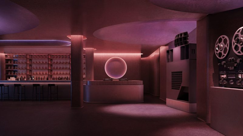 The entire of downtown Dallas music lounge Shyboy.