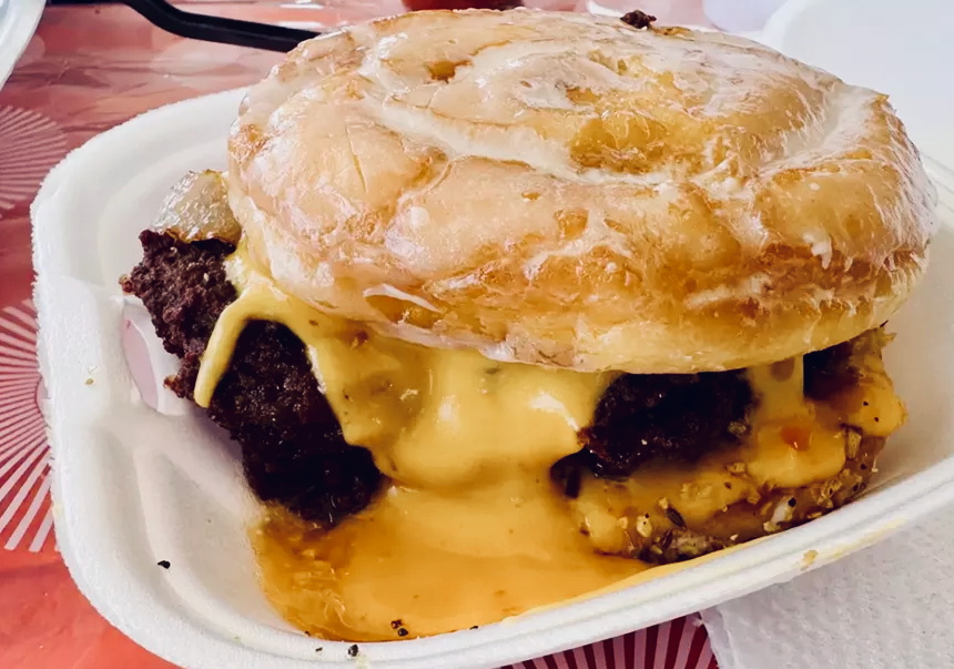 Honey Bun patty melt at T&K