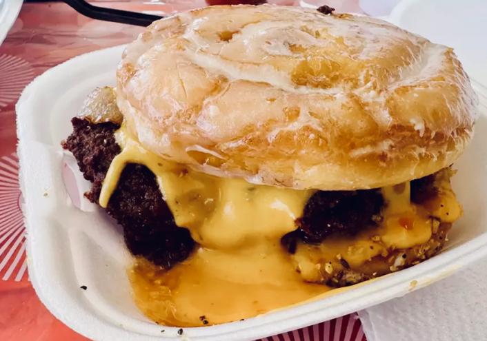 Honey Bun patty melt at T&K