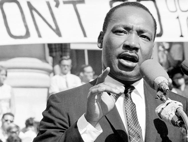 MLK Jr. gives a speech at UC Berkeley