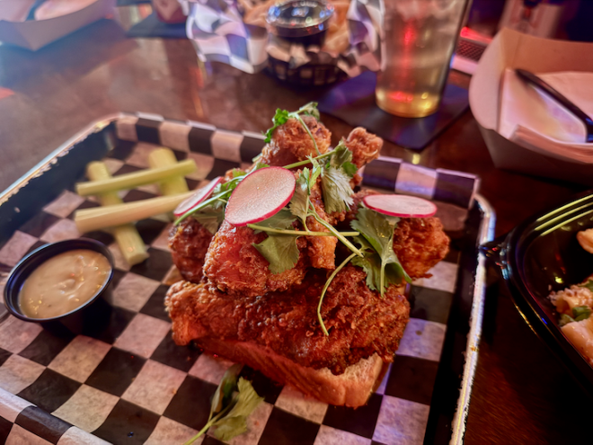 Fried chicken at Brick and Bones