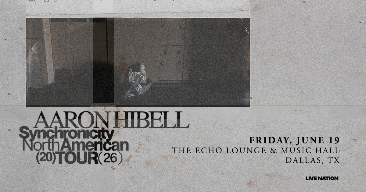 Win 2 tickets to Aaron Hibell!