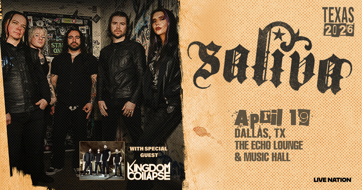 Win 2 tickets to Saliva!