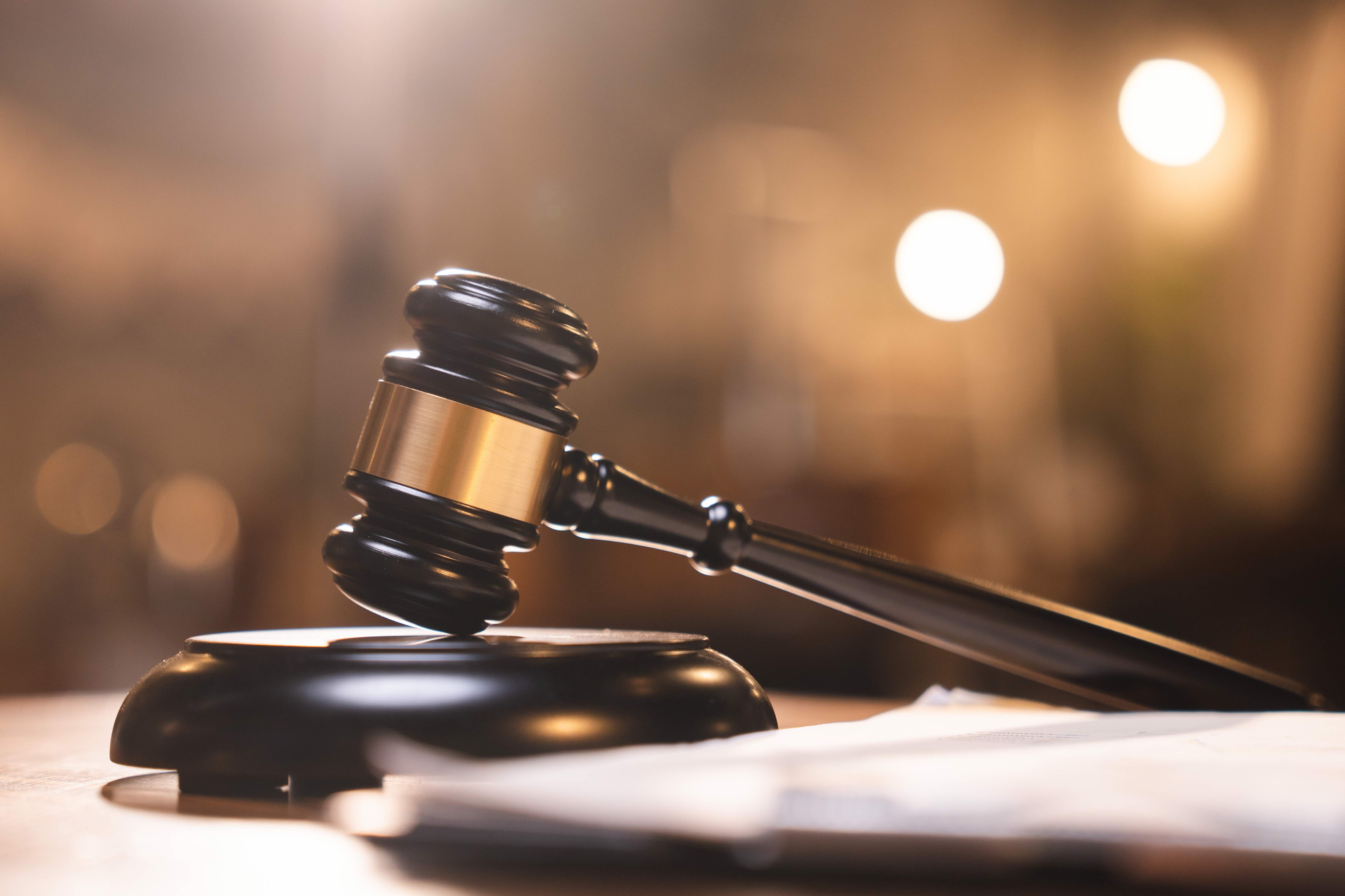 courtroom judge's gavel