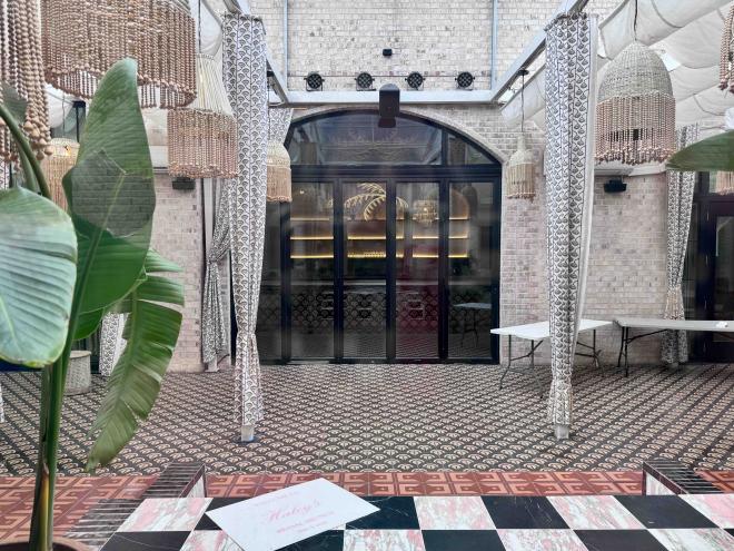 the patio of casablanca