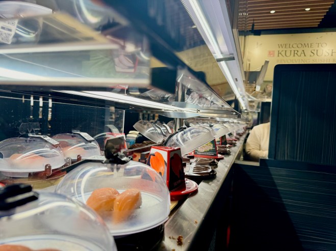Sushi from Kura Sushi