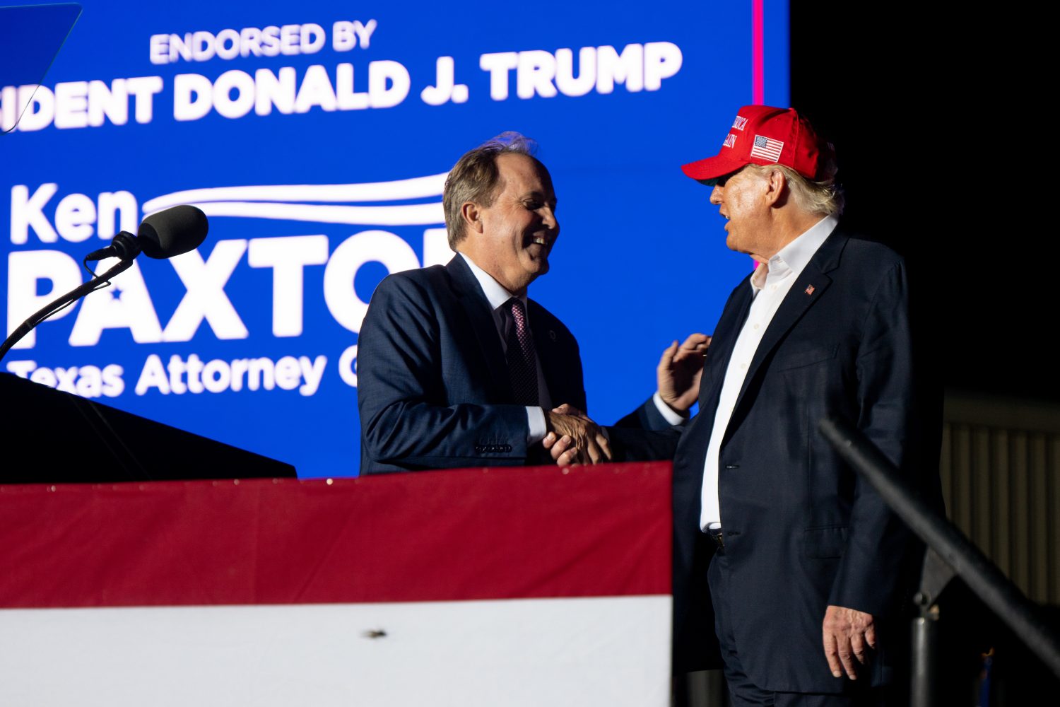 Ken Paxton and Donald Trump