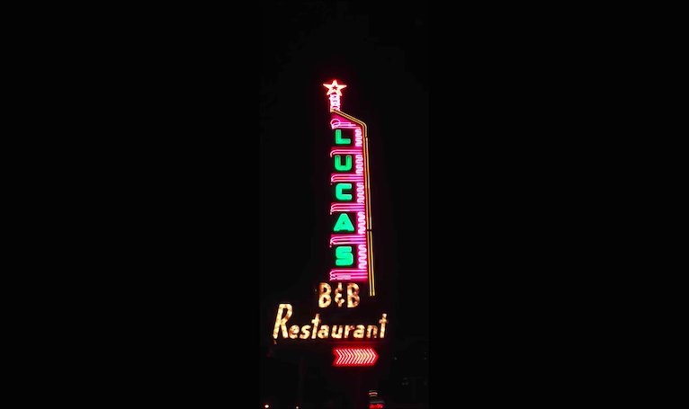 Ever Wondered What the Deal Is With That Lucas B&B Sign?