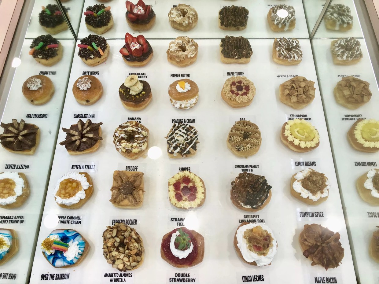 From Sun-Dried Tomato Basil to Key Lime, Wow Serves More than 120 Kinds of Doughnuts