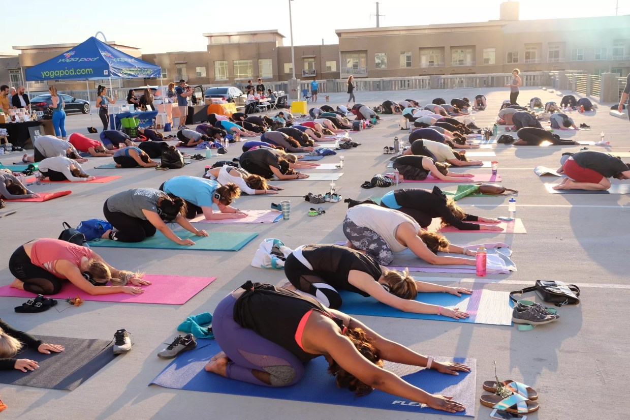 Fitness Ambassadors and Yogis Gather for Silent Yoga — You Know, Like Silent Disco