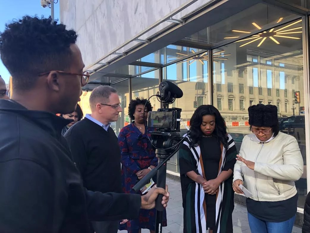 An Op-Ed Sparks a Tiny Protest in Front of <i>The Dallas Morning News</i>