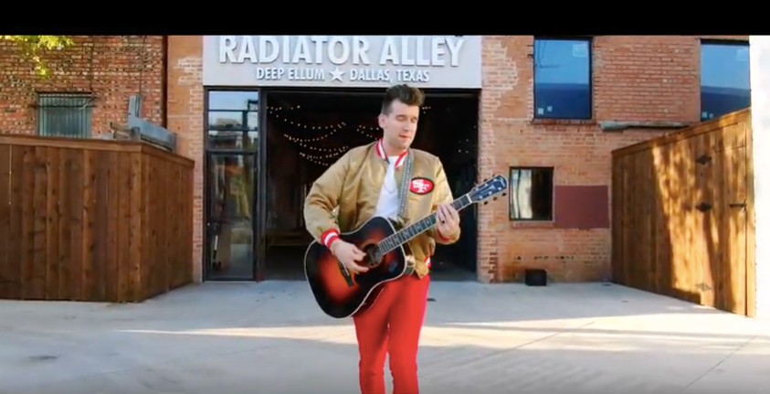Watch Max Frost Busk in Deep Ellum