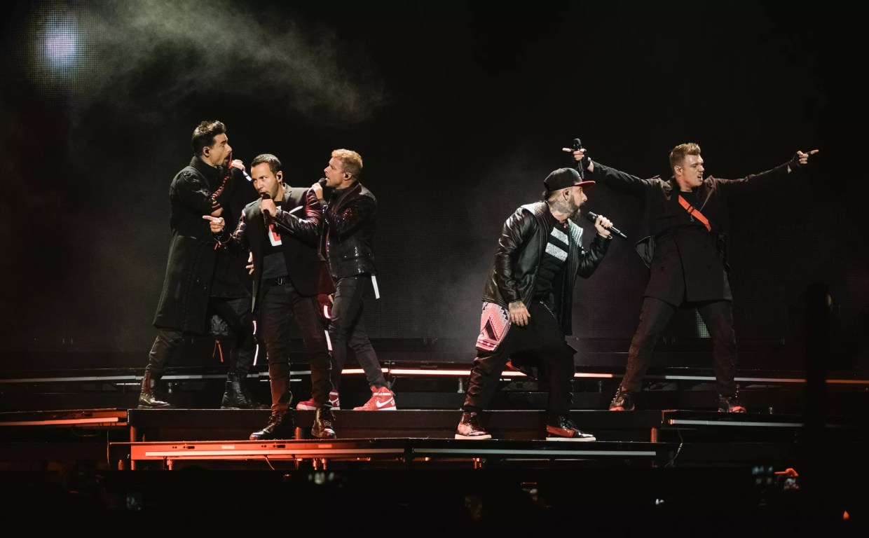 The Backstreet Boys Sound Exactly the Same, but They Gotta Stop Grabbing Their Crotches