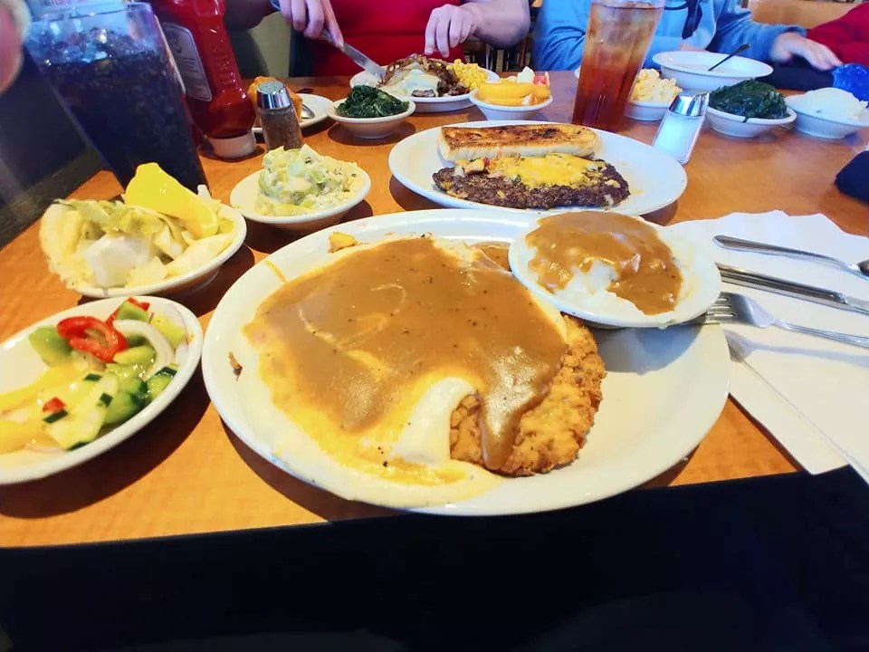 chicken fried steak at Luby's