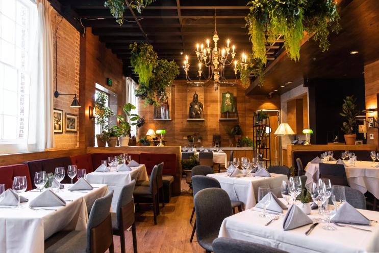 the dining room at Saint Ann
