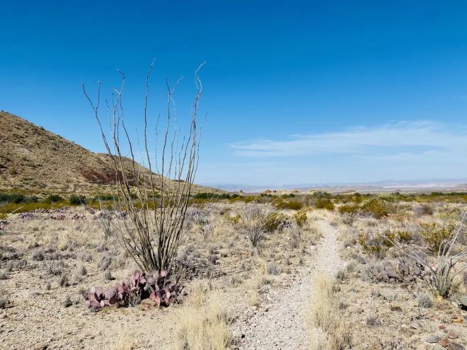The Chimney Top Trails at Big Bend National Park.