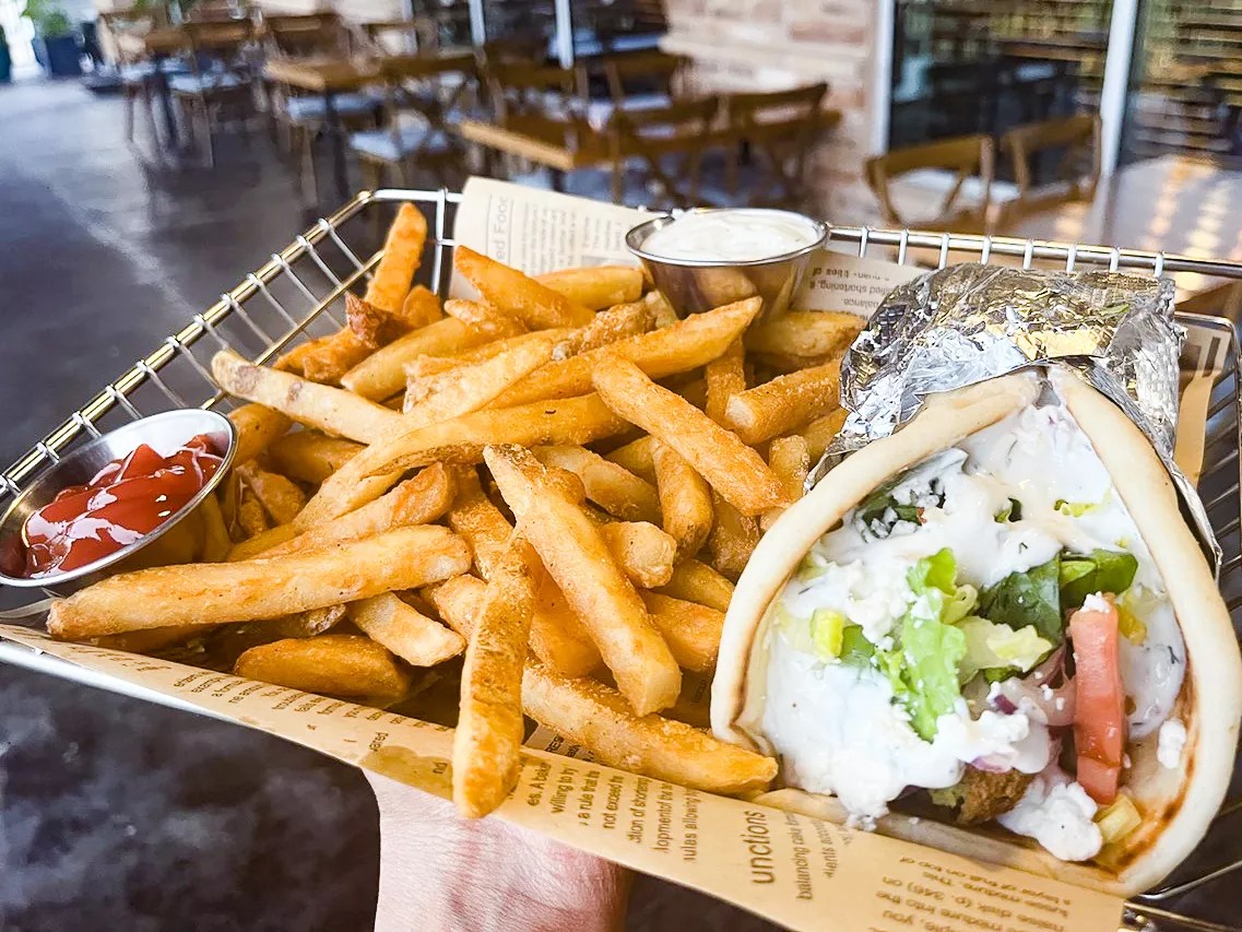 Gyro wrap from Angora in Frisco