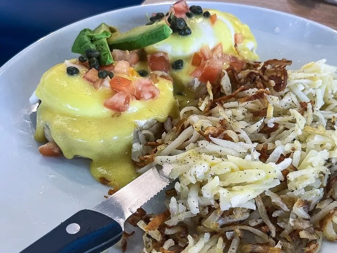 Eggs Benedict at Jam and Toast