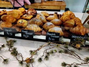 Danishes and croissants at Lubellas
