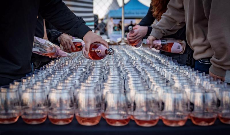 Glasses of Champagne at Dallas Observer's Morning After Brunch.