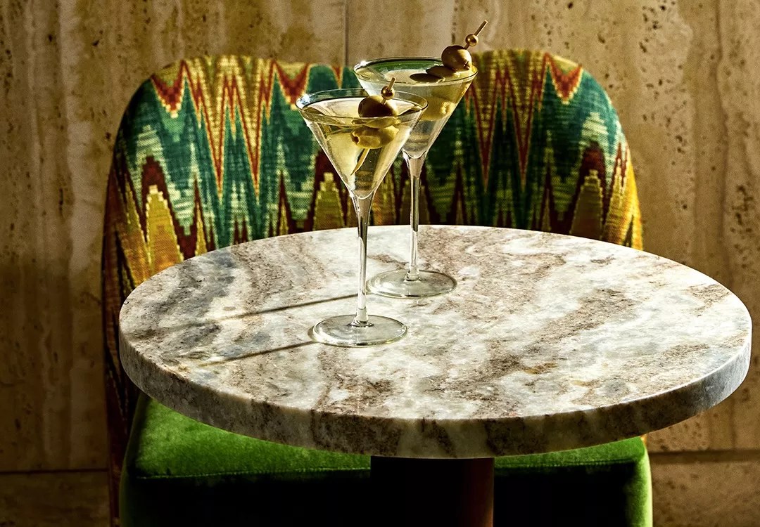 two martinis at Little Daisy in downtown.