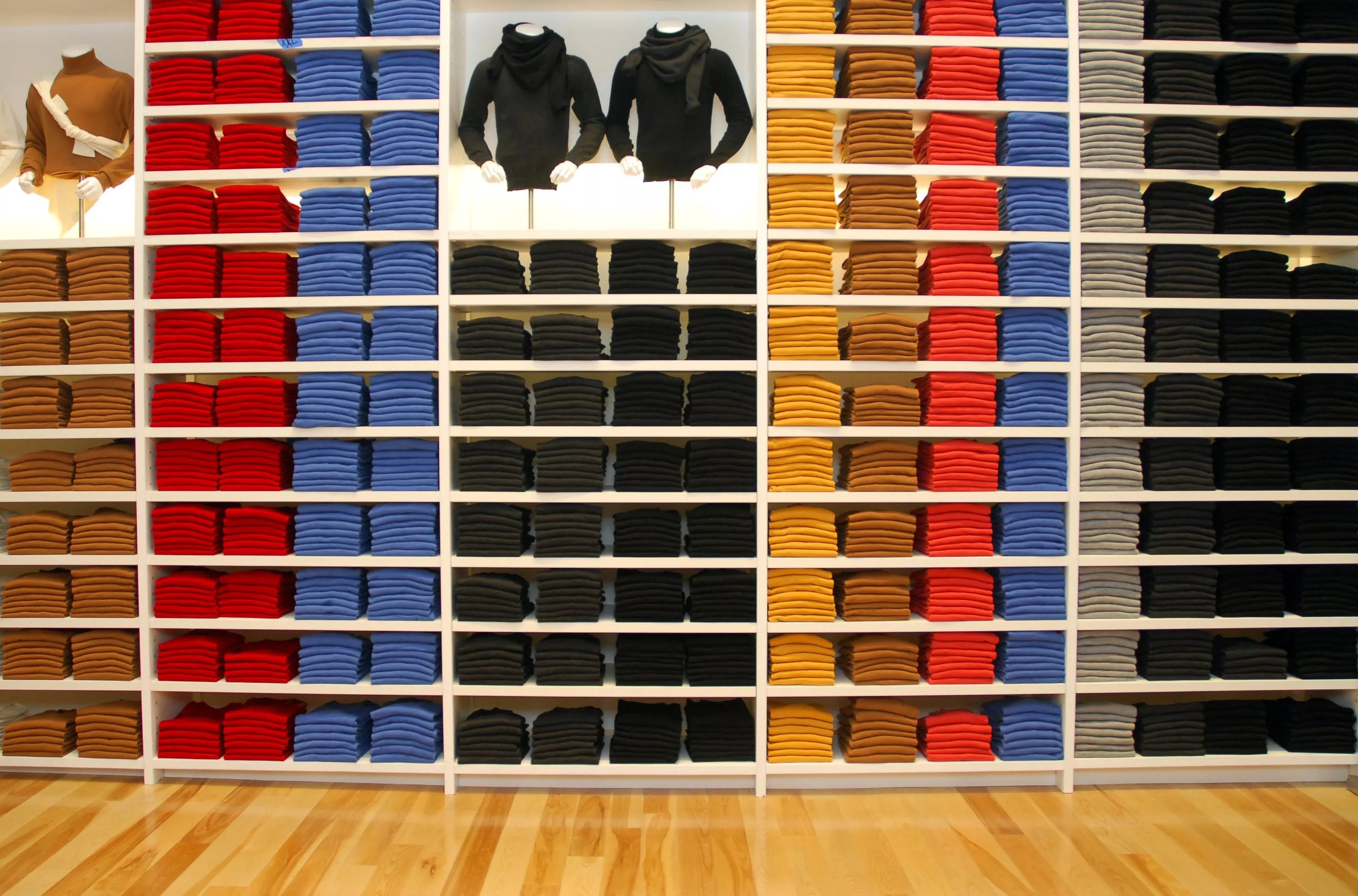 NEW YORK - NOVEMBER 09: The interior of Uniqlo is seen at the grand opening of the Uniqlo global flagship store on November 9, 2006 in New York City.