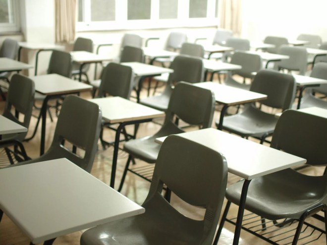 empty school classroom