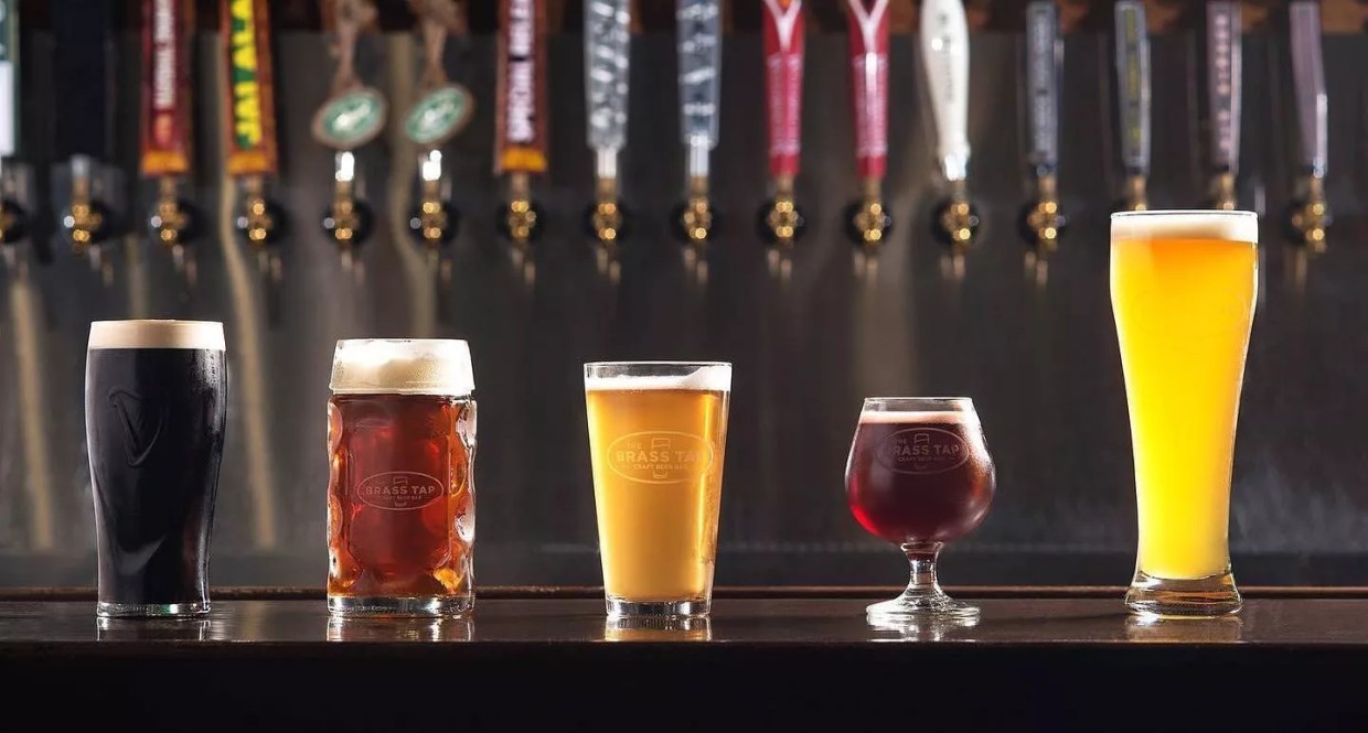 craft beer taps