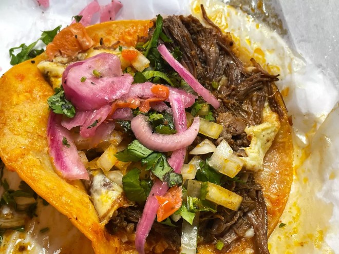 Tacos from La Salsa in Dallas.