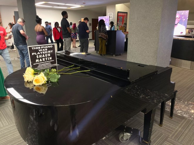 Shaun Martin's piano.