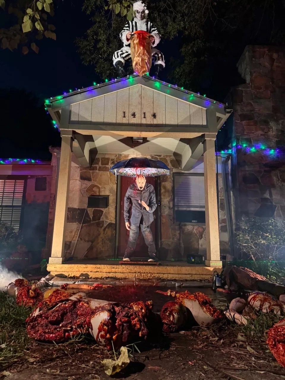 Steven Novak's Halloween display in Dallas.