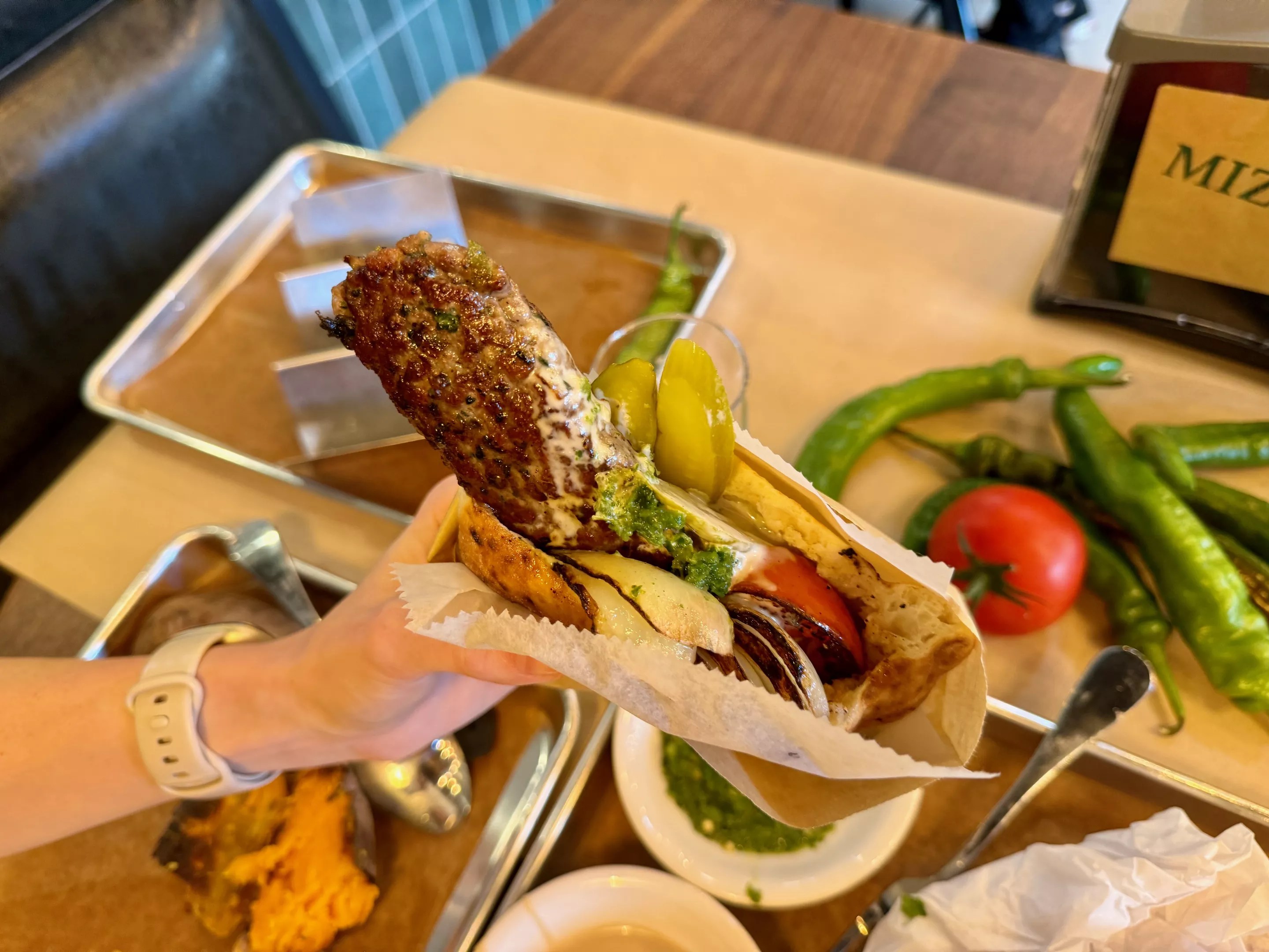 lamb pita at Miznon.