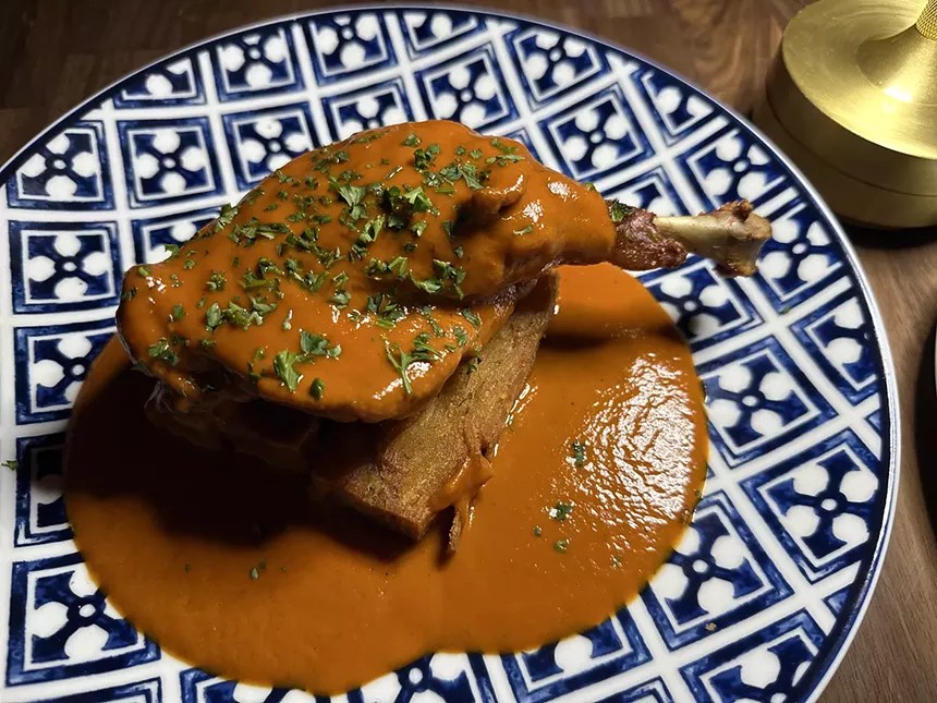 The crispy duck at The Charlotte