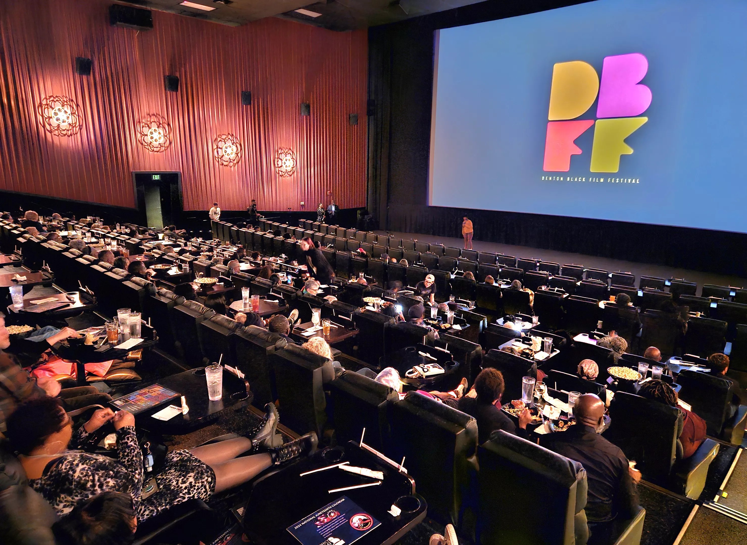 A screening at the Denton Black Film Festival.