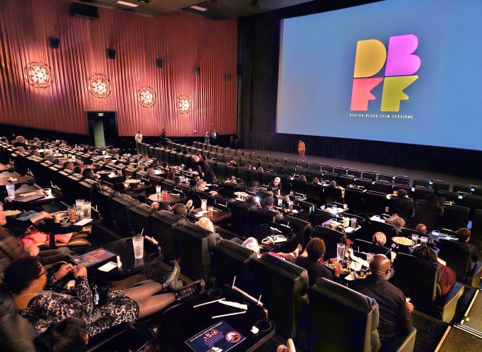 A screening at the Denton Black Film Festival.