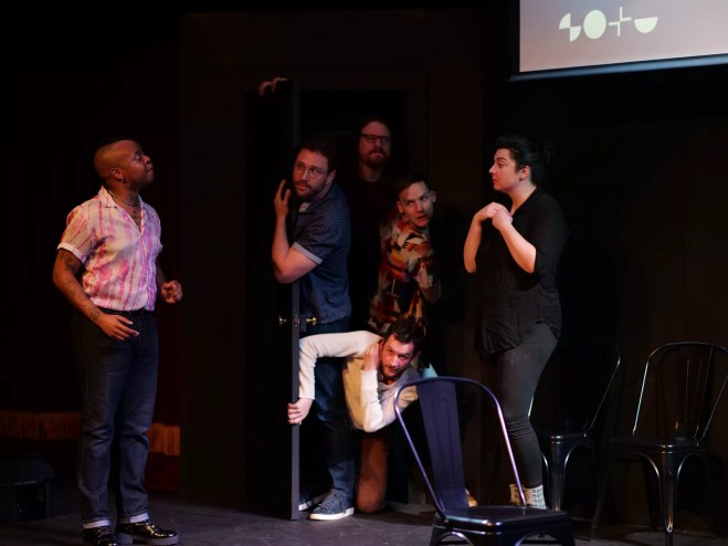 Stomping Ground comedy actors onstage