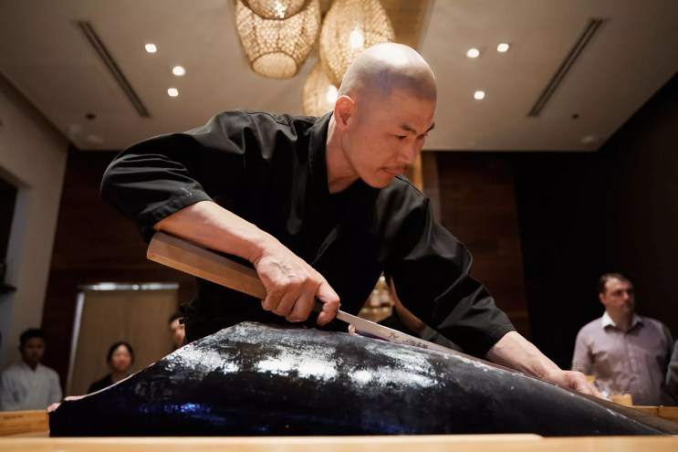 Bluefin tuna breakdown.