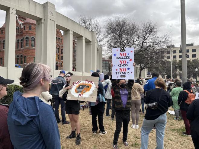 trump protest sign
