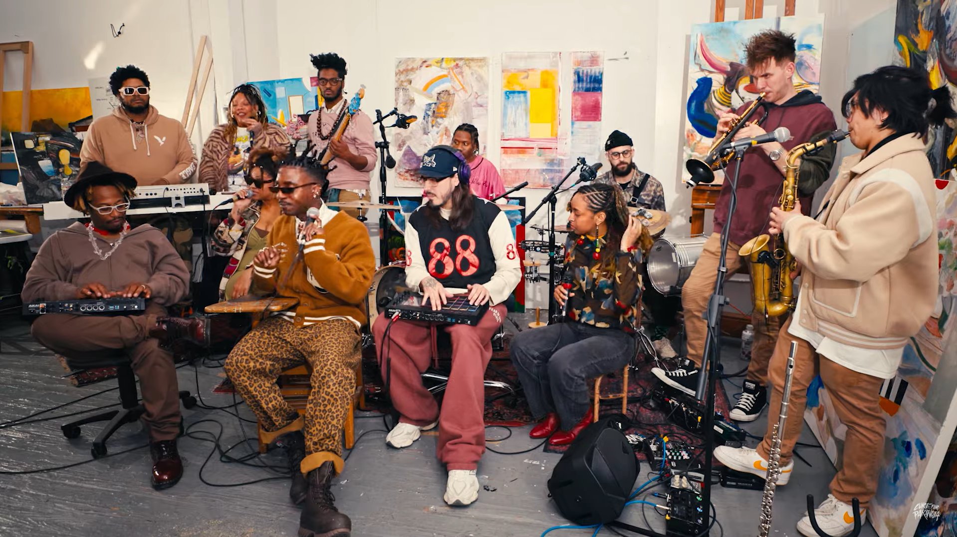 A still from Cure For Paranoia's Tiny Desk submission.