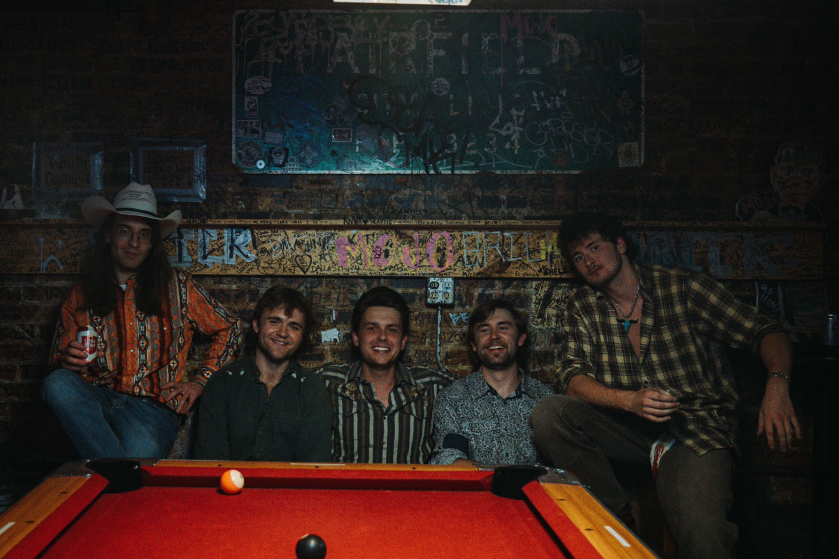 Band, sitting, pool table